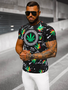 Tricou bărbați negru OZONEE O/T131/3