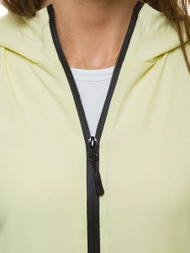 Jachetă femei lumină galbenă OZONEE JS/HH036/59