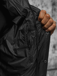 Jachetă de primăvară bărbați neagră OZONEE JS/5M3102/392