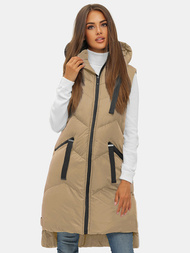 Vestă femei bej OZONEE JS/M788/62