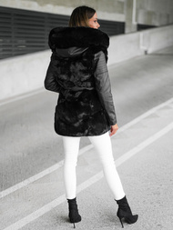 Geacă de femei neagra OZONEE JS/11Z8090Z