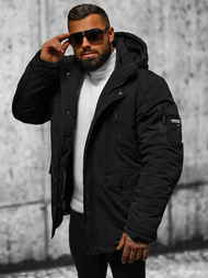 Geacă bărbați neagră OZONEE JS/5M718/392