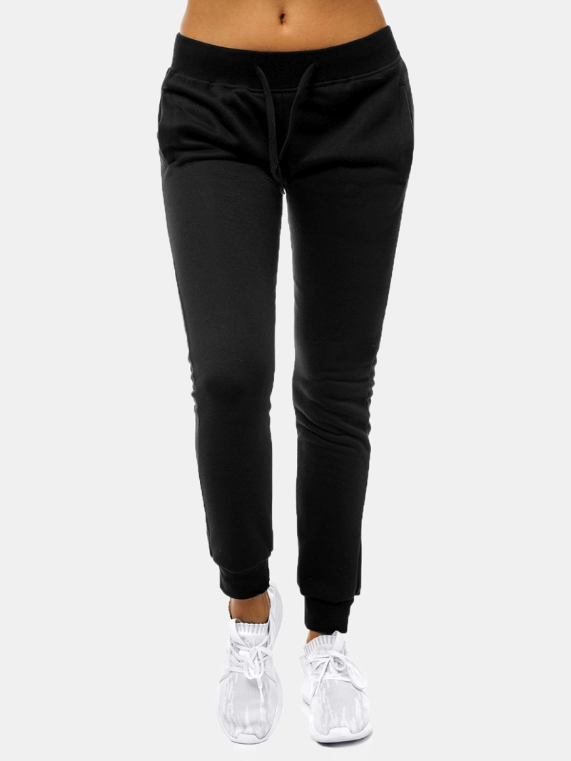 Pantaloni de training femei negri OZONEE JS/CK01