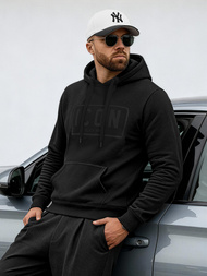 Hanorac bărbați negru OZONEE JS/8B1975/3