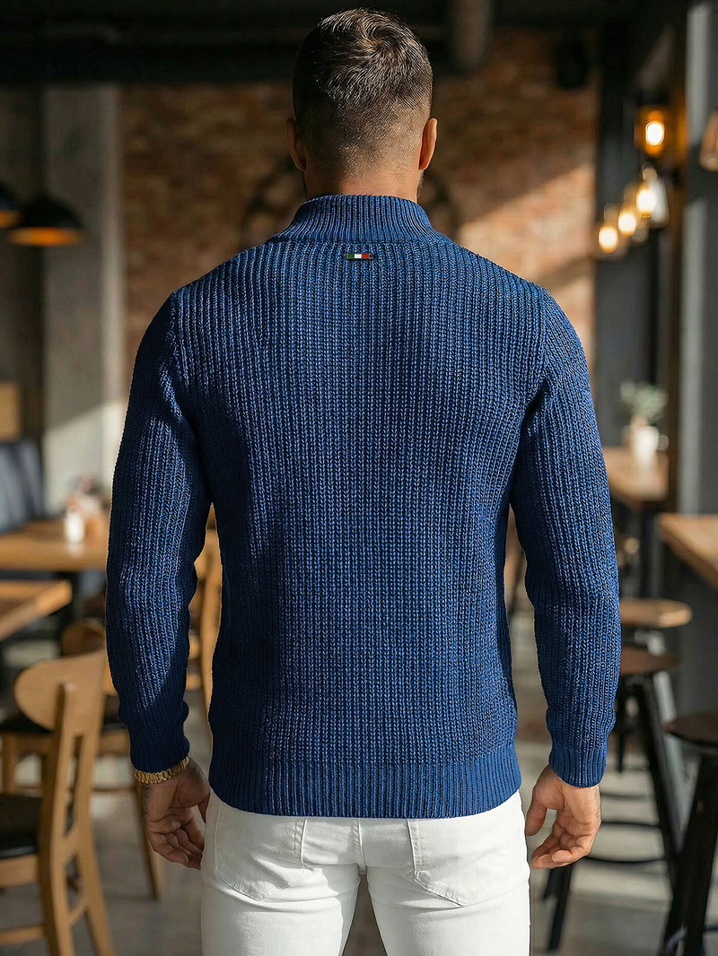 Pulover bărbați albastru marin OZONEE NB/MM6020/6Z