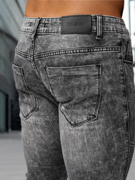 Blugi bărbaţi negri OZONEE NB/MP0069NZ