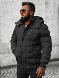 Jachetă bărbați neagră OZONEE JB/JP1185Z