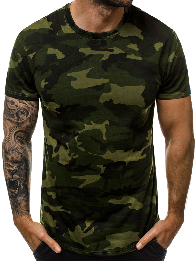 Tricou bărbați verde OZONEE JS/S807