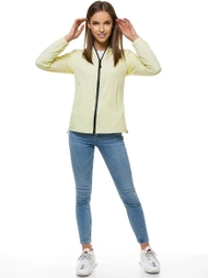 Jachetă femei lumină galbenă OZONEE JS/HH036/59