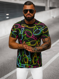 Tricou bărbați negru OZONEE O/T1272/3