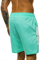 Pantaloni scurti de baie bărbați verde-mentă OZONEE O/1011