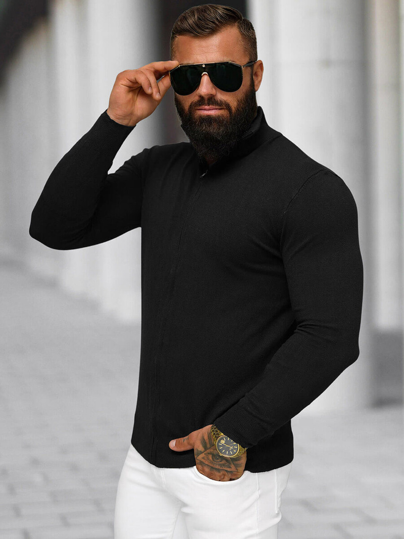 Pulover bărbați negru OZONEE NB/MM6004/4Z