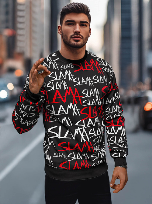 Bluză bărbați neagră OZONEE JS/8B1190/3Z