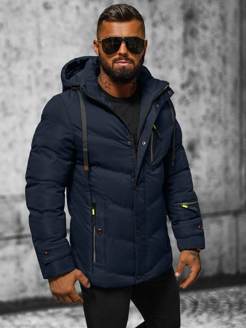 Geacă bărbați albastru marin OZONEE JS/5M3137/215