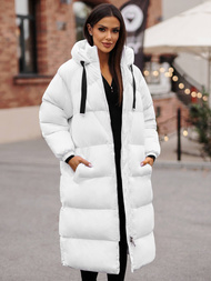 Geacă de femei alb OZONEE JS/5M3163/281Z