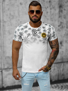 Tricou bărbați alb OZONEE O/T133/1