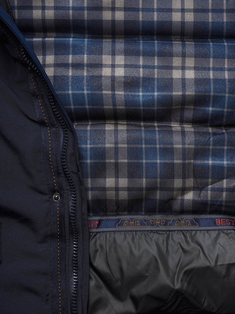 Geacă bărbați albastru marin OZONEE JS/5M718/215