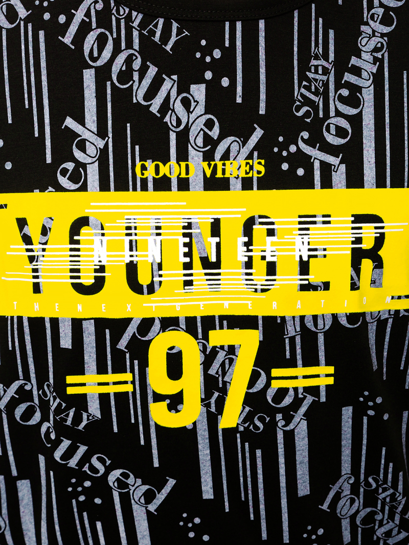 Tricou bărbați negru OZONEE JS/KS1993Z