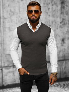 Pulover bărbați antracit OZONEE NB/MM6005/3Z