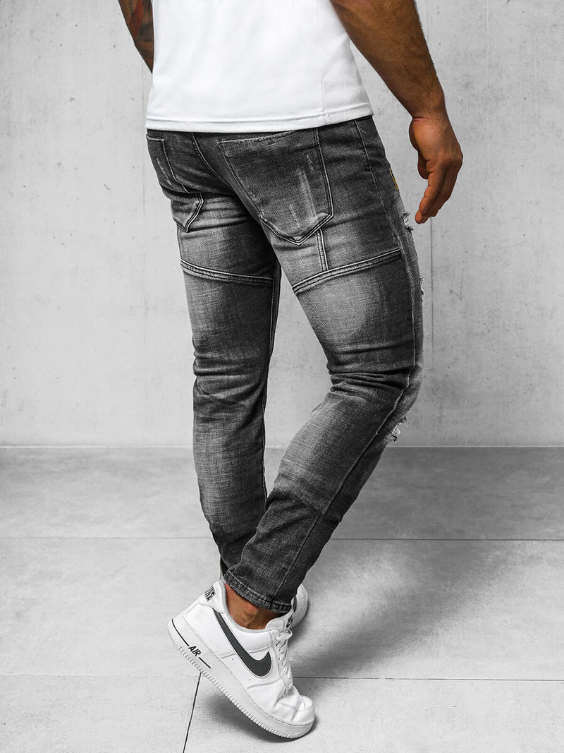 Blugi bărbaţi negri OZONEE NB/MP0047NZ