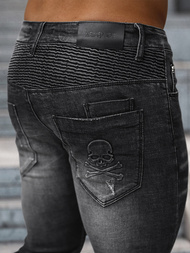 Blugi bărbaţi negri OZONEE NB/MP0070N