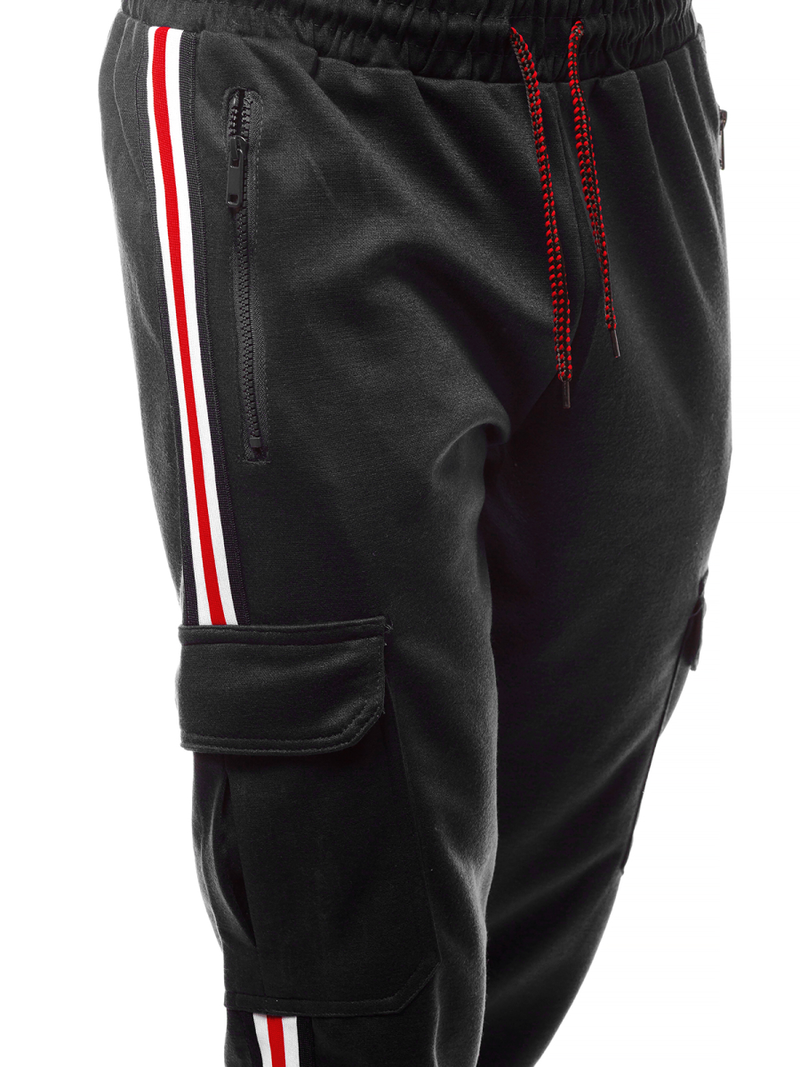 Pantaloni de trening bărbaţi negri OZONEE JS/JZ11009