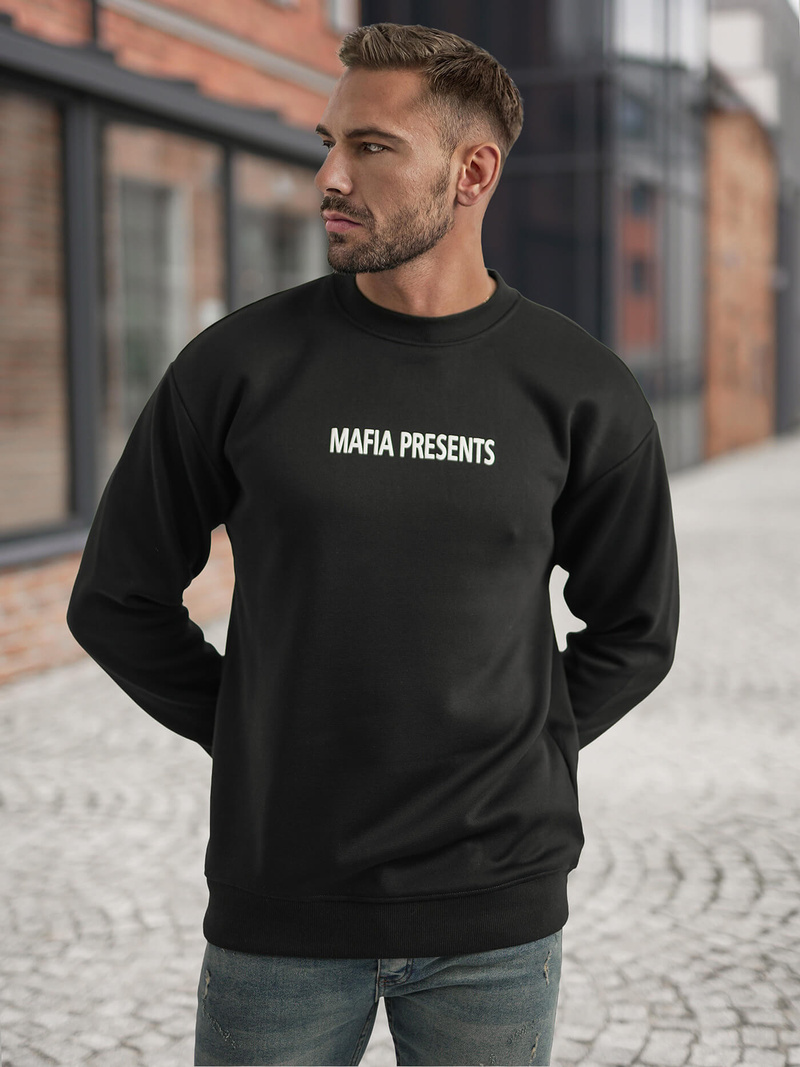 Hanorac bărbați negru OZONEE JS/65B3919/3