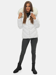Geacă de iarnă damă albă OZONEE JS/M727/281