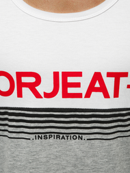 Maiou bărbați alb OZONEE JS/SS11062