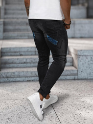 Blugi bărbaţi negri OZONEE NB/MP0025NZ