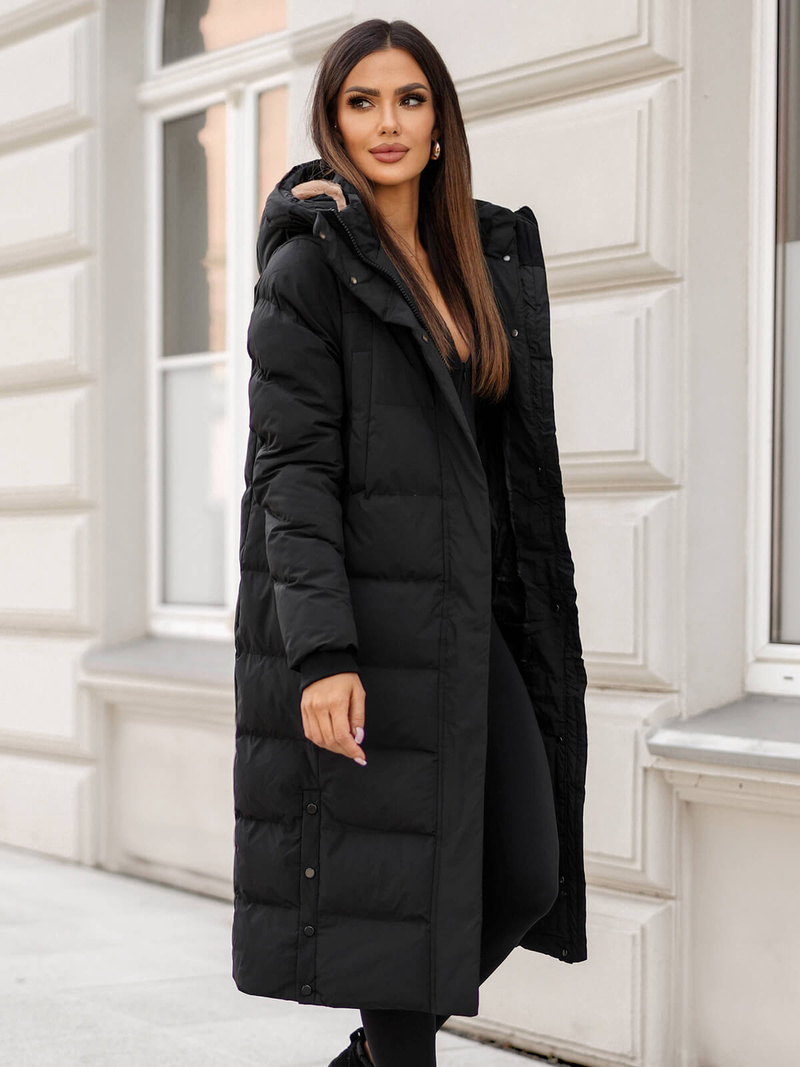 Geacă de femei neagra OZONEE JS/5M3233/392Z