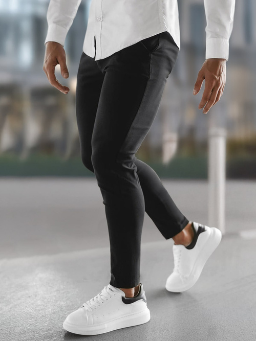 Pantaloni Bărbaţi Negri OZONEE O/P4049Z