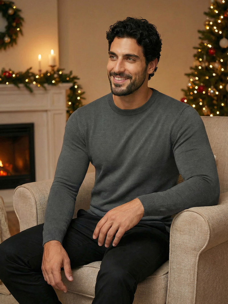 Pulover bărbați antracit OZONEE NB/MMB602/3Z