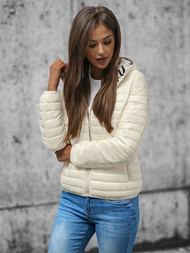 Geacă de femei reversibilă écru OZONEE O/H953Z