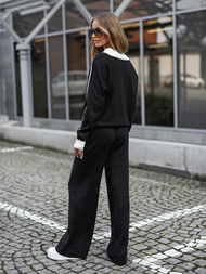 Trening dama doua piese negru OZONEE JS/26C8805/3