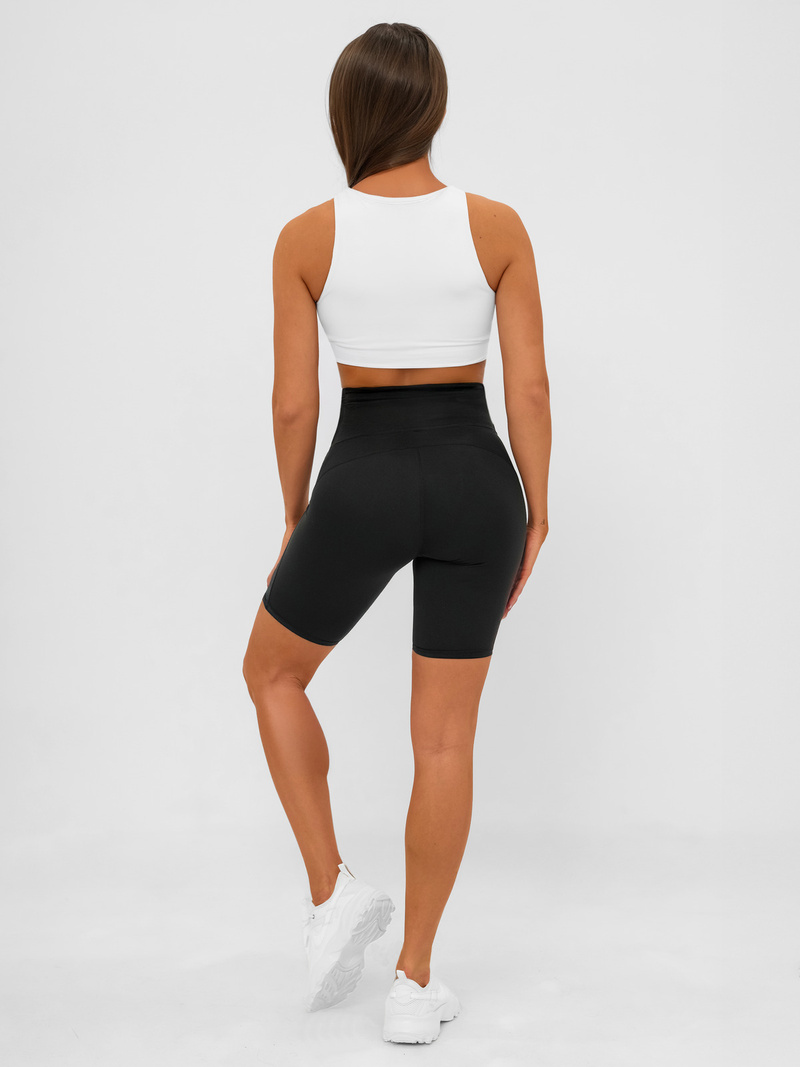 Colanți scurți de damă negri OZONEE JS/17K583/3