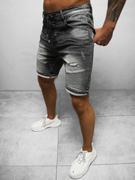 Pantaloni scurti bărbați negri OZONEE NB/MP0033N/1