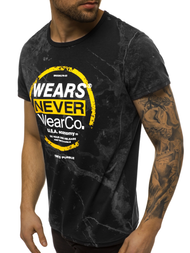 Tricou bărbați negru OZONEE JS/SS10925