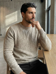 Pulover bărbați bej OZONEE JS/59B3600/155