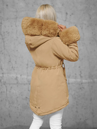 Geacă de iarnă damă bej OZONEE JS/16M9062/62Z