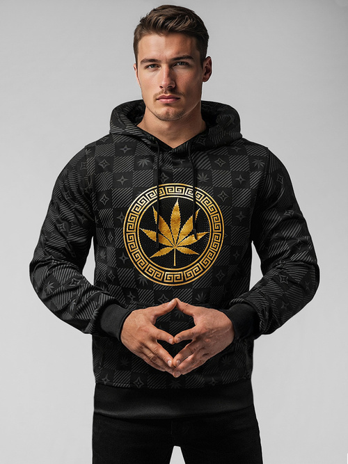 Hanorac bărbați negru OZONEE O/B265Z