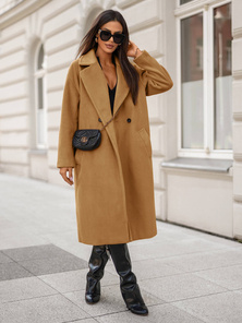 Palton de dama camel OZONEE JS/11Z8161