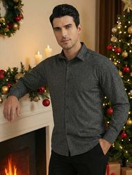 Cămașă bărbați neagră OZONEE V/V184Z