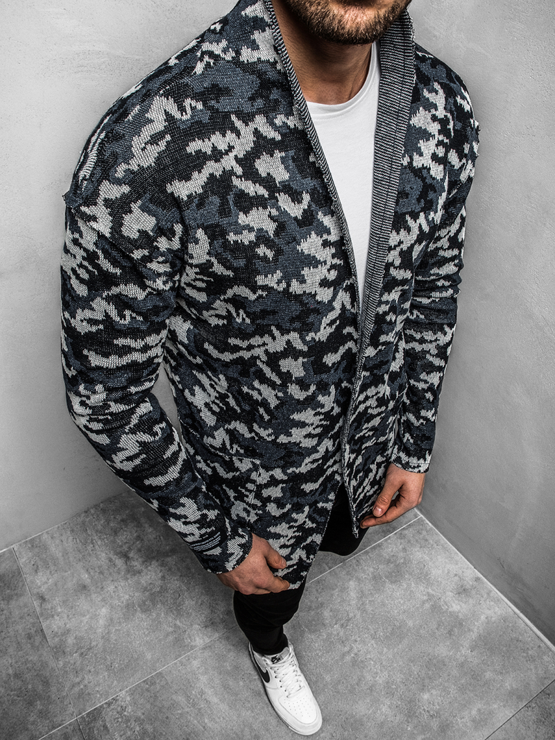 Pulover bărbați bleumarin OZONEE MECH/0929Z