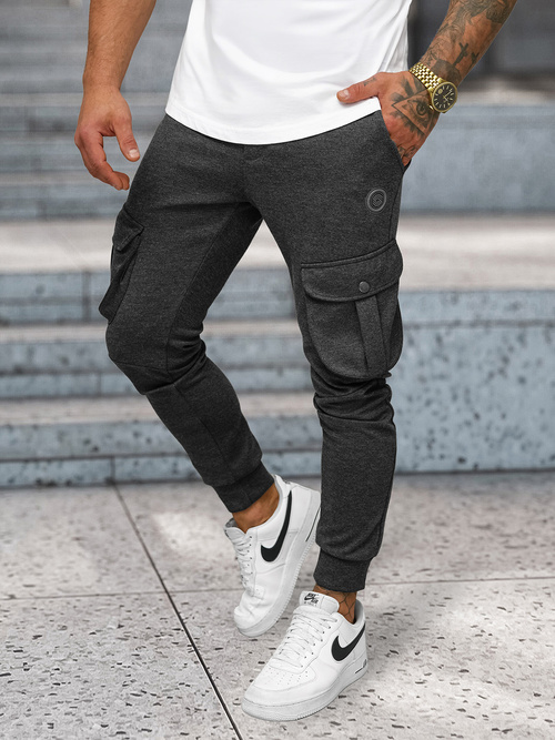 Pantaloni de trening bărbaţi antracit OZONEE C/316Z