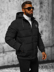 Geacă bărbați neagră OZONEE JS/84M3030/392