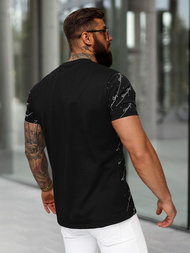 Tricou bărbați negru OZONEE O/QQ1323