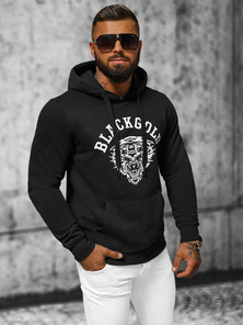 Hanorac bărbați neagră OZONEE NB/MF2007