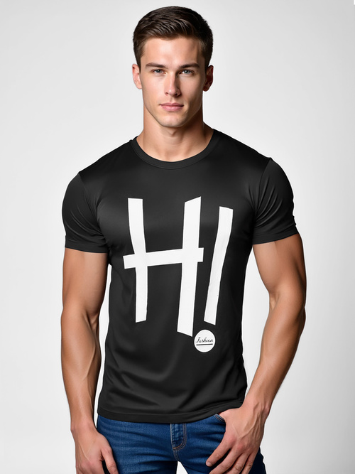 Tricou bărbați negru OZONEE O/T1261/3Z