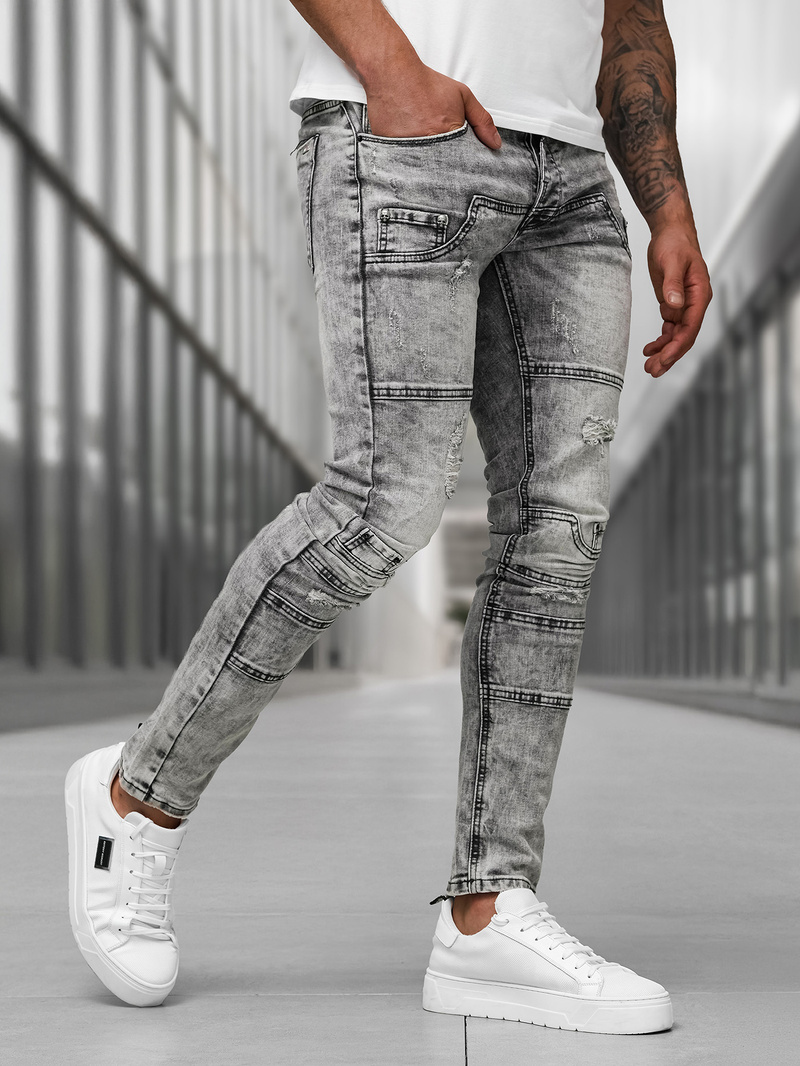 Blugi bărbaţi antracit OZONEE NB/MP0163NZ